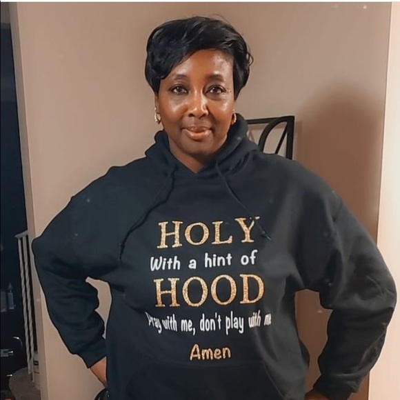 Holy with a hint of hood hoodie - Picture 4 of 4